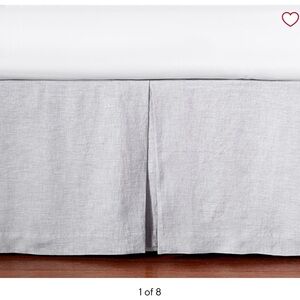 Pottery barn Belgian Flax Linen Crib Skirt